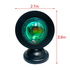 Led USB Sunset Lamp Projector Home Decor Night Light Portable Mood Light For Bedroom Living Room Wall Photography Neon Lights