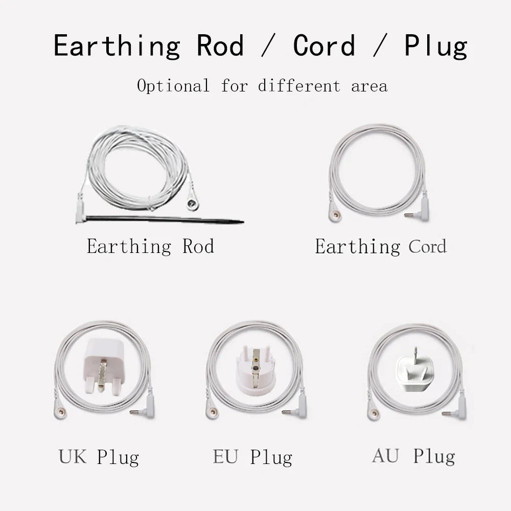 10% Silver Fiber Flat Bedsheet with Earthing Cord Conductive Antistatic Health Protection Sheet Grounded Release Stress