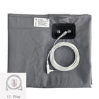 10% Silver Fiber Flat Bedsheet with Earthing Cord Conductive Antistatic Health Protection Sheet Grounded Release Stress