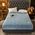 Soft Warm Thick Velvet Fitted Sheet High Quality Non Slip Mattress Cover Adjustable Protector Soft Bed Sheet with Elastic