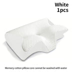 New 2 in 1 Ergonomic Memory Foam pillow Help Sleep,Protect The Neck Cervical Orthopedic Travel Neck Pillow For Sleeping For Home