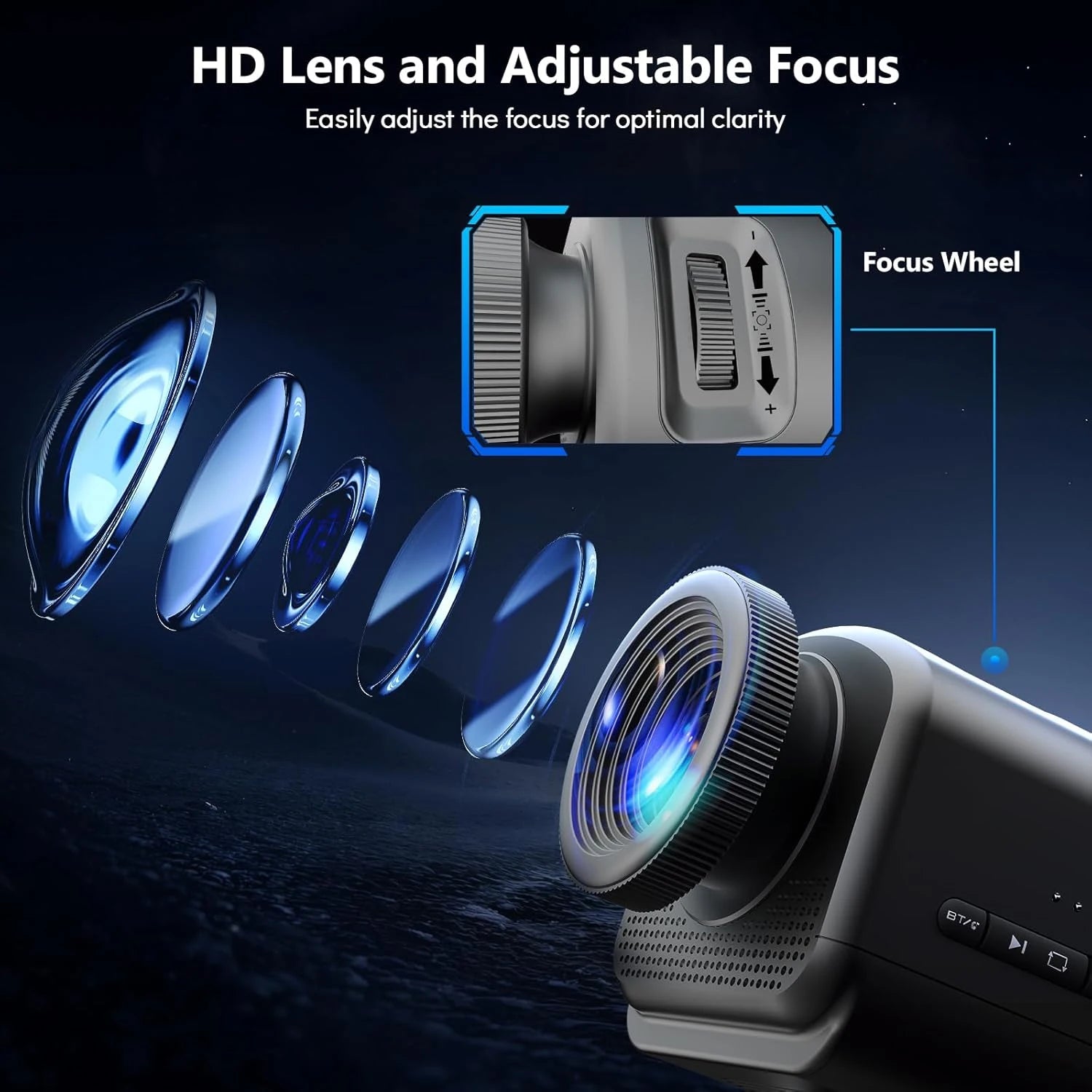 3D Galaxy Projector, 4-in-1 Bluetooth Speaker & Timer, 60 Scenes, Starry Night Light for Bedroom Party Decor, Gifts Kids Adults
