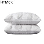 HTMCK 5-Star Hotel Comfortable Sleeping Pillow Three-Dimensional Soft Bilateral Washed Solid Color  Sleeping Pillows
